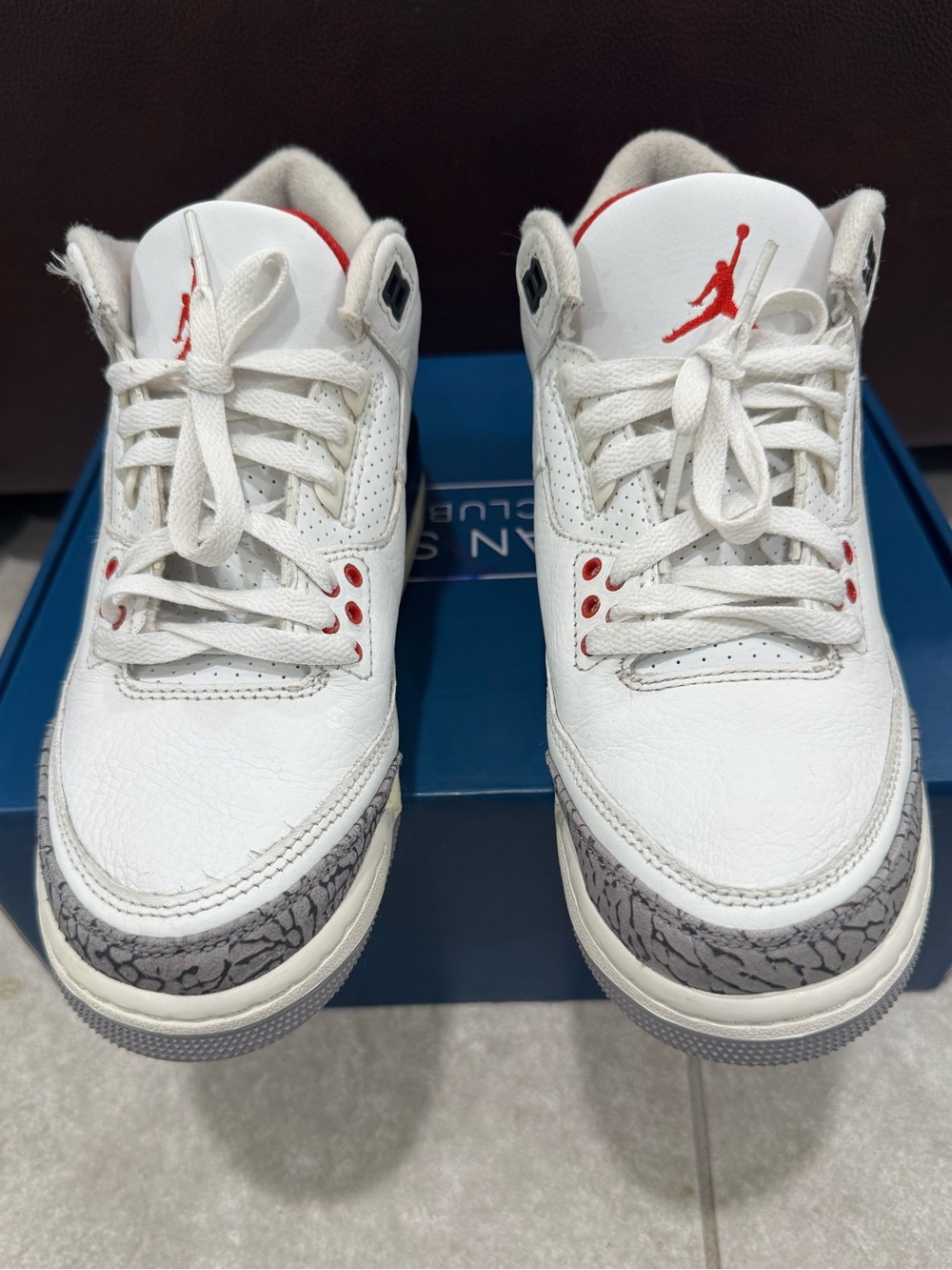 Size 8.5W/7Y Nike Air Jordan 3 Retro White Cement Reimagined DM0967-100 - Picture 3 of 7